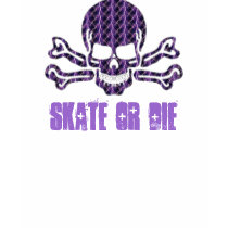 purple lightning skull and crossbones t-shirts