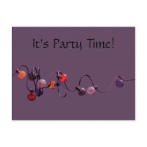 Purple Lights Postcard