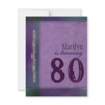 Purple / lilac designer Birthday Party Invitations by aslentz Purple / lilac designer Birthday Party Invitations