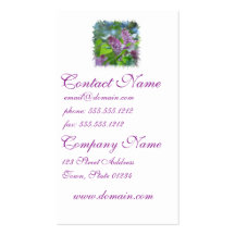 Purple Lilac Flowers Business Card