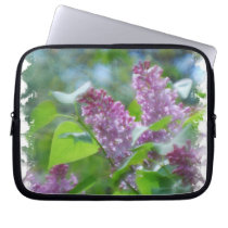 Purple Lilac Flowers Electronics Bag laptop sleeves