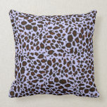 Purple Lilac Leopard Pattern Pillow