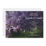 Purple Lilac Wedding Invitation