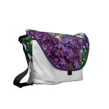 Purple Lilacs Messenger Bag