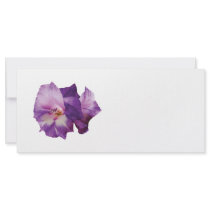 Purple Lilies Rack Card Template