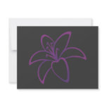 Purple Lily Invitation