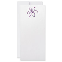 Purple Lily Customized Rack Card