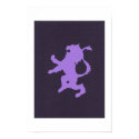 Purple Lion on Black posters by LeighEdwards Purple Lion on Black posters