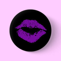 Purple Lips Button buttons