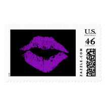 Purple Lips Stamp by MidnightAkita Purple Lips Stamp