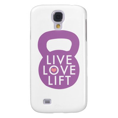 Purple "Live Love Lift" Samsung Galaxy S4 Cover