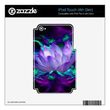 Purple lotus flower and its meaning skin for iPod touch 4G