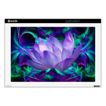 Purple lotus flower and its meaning skin for 17" laptop 