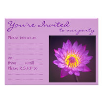 Purple Lotus Flower Announcement