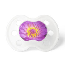 Purple Lotus Flower Baby Pacifiers