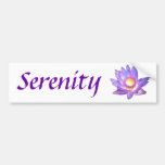 Purple Lotus Flower Bumper Stickers