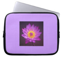 Purple Lotus Flower Laptop Sleeve Case