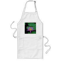 Purple Lotus Flower & Lily Pad Apron
