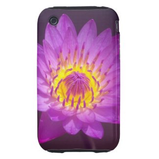 Purple Lotus Flower Tough Iphone 3 Case