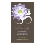 Purple Lotus Flower Yoga Om Zen Business Card