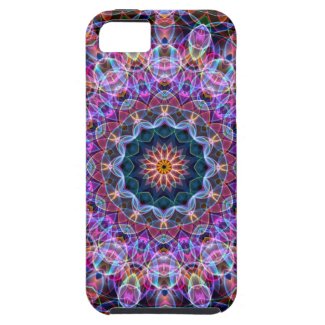 Purple Lotus kaleidoscope iPhone 5 Cases