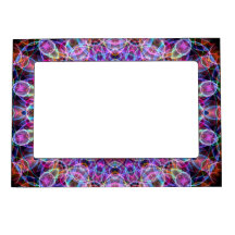 Purple Lotus kaleidoscope Magnetic Frames