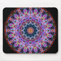 Purple Lotus kaleidoscope Mousepad