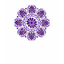Purple Lotus Mandala T-shirt by GSquared Purple Lotus Mandala T-shirt