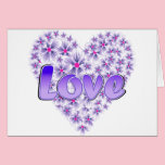 Purple Love and Daisies cards