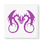 Purple Love Dragons Magnets
