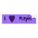 Purple Love Heart! Playing Card Pattern! bumper stickers by PsyborgAli Purple Love Heart! Playing Card Pattern! bumper stickers
