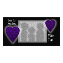 Purple Love Heart! Playing Card Pattern! photo cards by PsyborgAli Purple Love Heart! Playing Card Pattern! photo cards