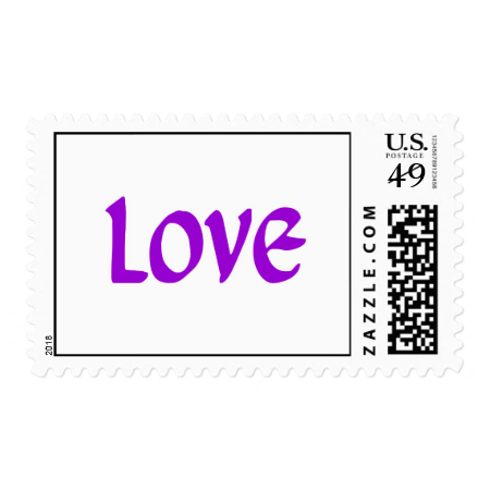 Purple Love Postage