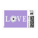 Purple Love postage stamps