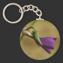 Purple Love (purple flower) keychain keychains