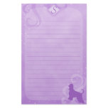 Purple Magic Afghan Hound Stationery