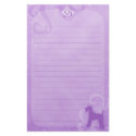 Purple Magic Airedale Terrier Stationery