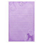 Purple Magic Airedale Terrier Stationery
