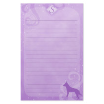Purple Magic Australian Cattle Dog Stationery by MenagerieMayhem Purple Magic Australian Cattle Dog Stationery
