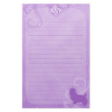 Purple Magic Australian Terrier Stationery by MenagerieMayhem Purple Magic Australian Terrier Stationery