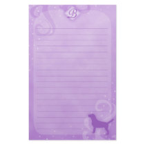 Purple Magic Beagle Stationery