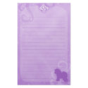 Purple Magic Bichon Frise Stationery by MenagerieMayhem Purple Magic Bichon Frise Stationery