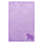 Purple Magic Bichon Frise Stationery