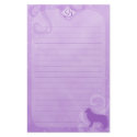 Purple Magic Border Collie Stationery by MenagerieMayhem Purple Magic Border Collie Stationery