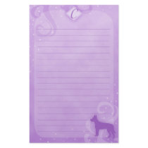 Purple Magic Carolina Dog Stationery