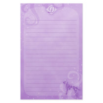 Purple Magic Dalmatian Stationery by MenagerieMayhem Purple Magic Dalmatian Stationery
