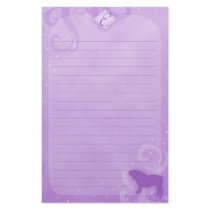 Purple Magic English Bulldog Stationery by MenagerieMayhem Purple Magic English Bulldog Stationery
