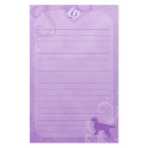 Purple Magic Gordon Setter Stationery by MenagerieMayhem Purple Magic Gordon Setter Stationery