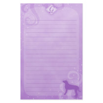 Purple Magic Greater Swiss Mountain Dog Stationery