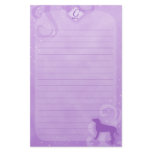 Purple Magic Greater Swiss Mountain Dog Stationery
